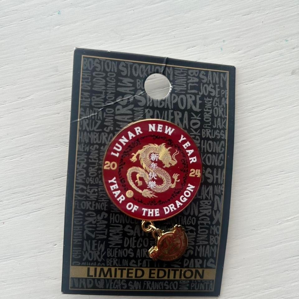 Hard Rock Limited Edition Lunar New Year 2024 Year Of The Dragon Red Pin 22$